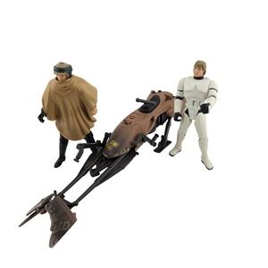 Star Wars Speeder Bike Luke Skywalker Storm Trooper Disguise Set of 3 GOOD